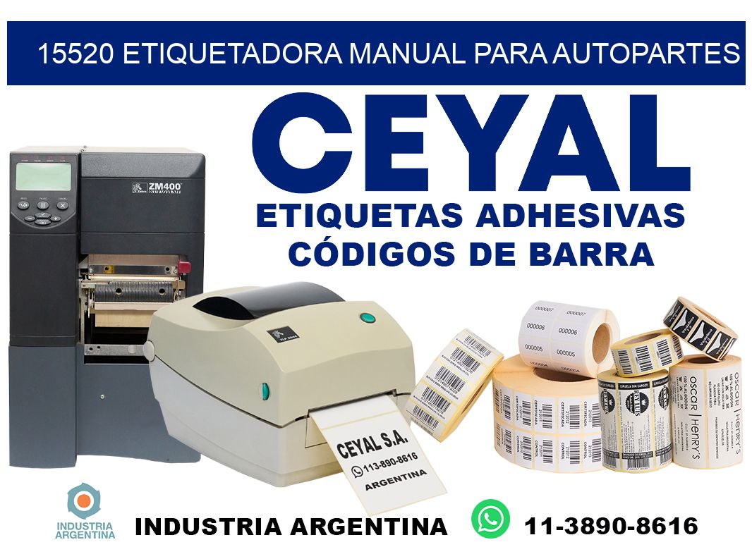 15520 etiquetadora manual para autopartes