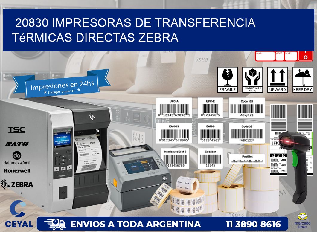 20830 impresoras de Transferencia  térmicas directas zebra