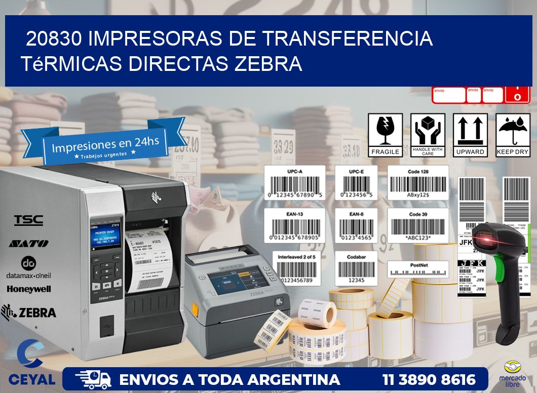 20830 impresoras de Transferencia  térmicas directas zebra