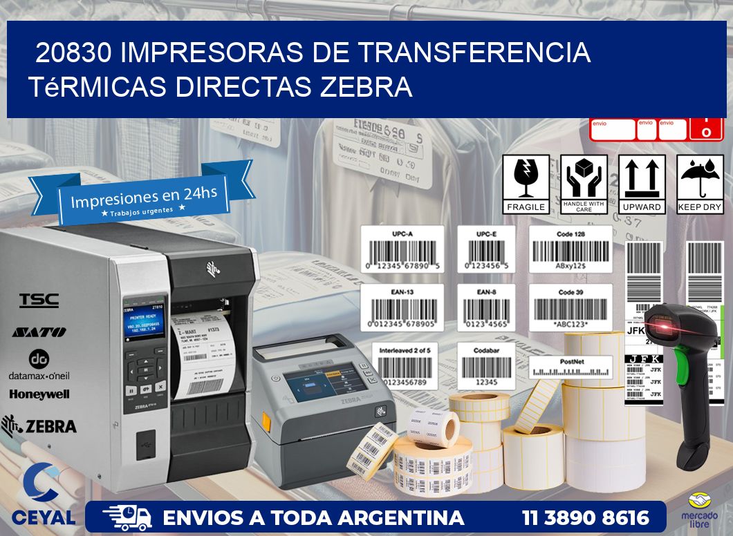 20830 impresoras de Transferencia  térmicas directas zebra