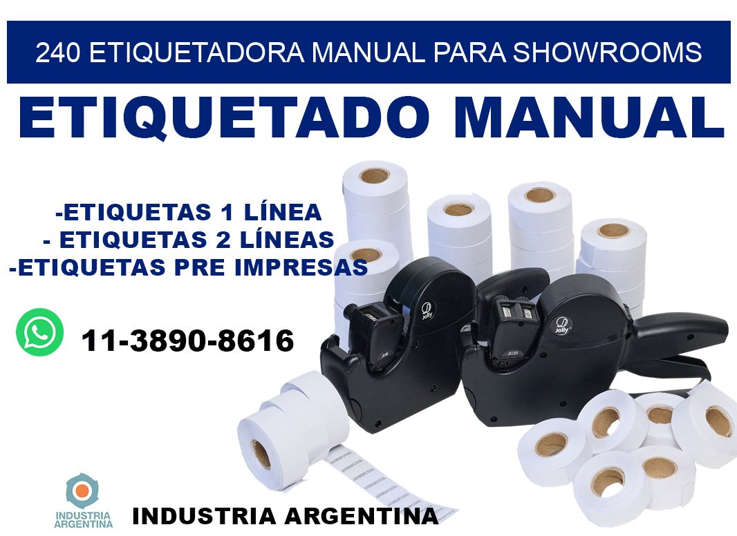 240 etiquetadora manual para showrooms