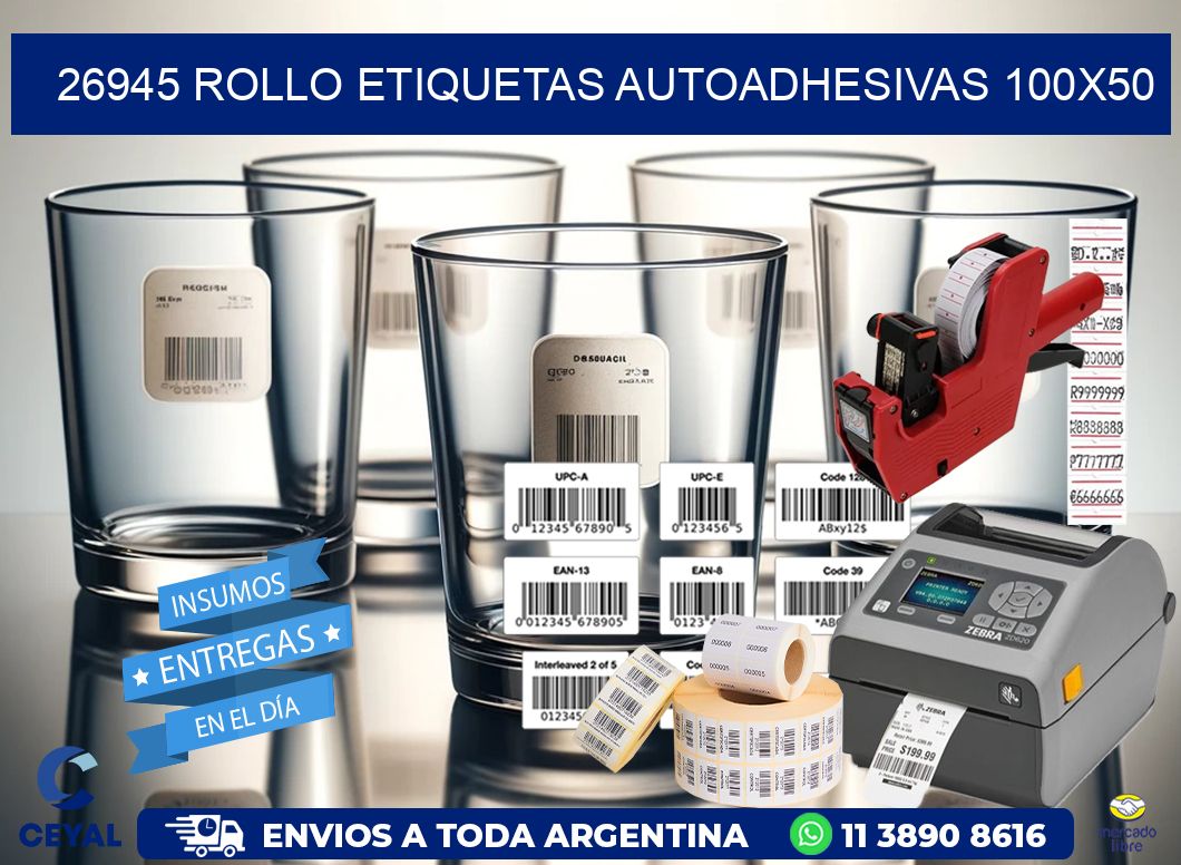 26945 Rollo Etiquetas autoadhesivas 100×50