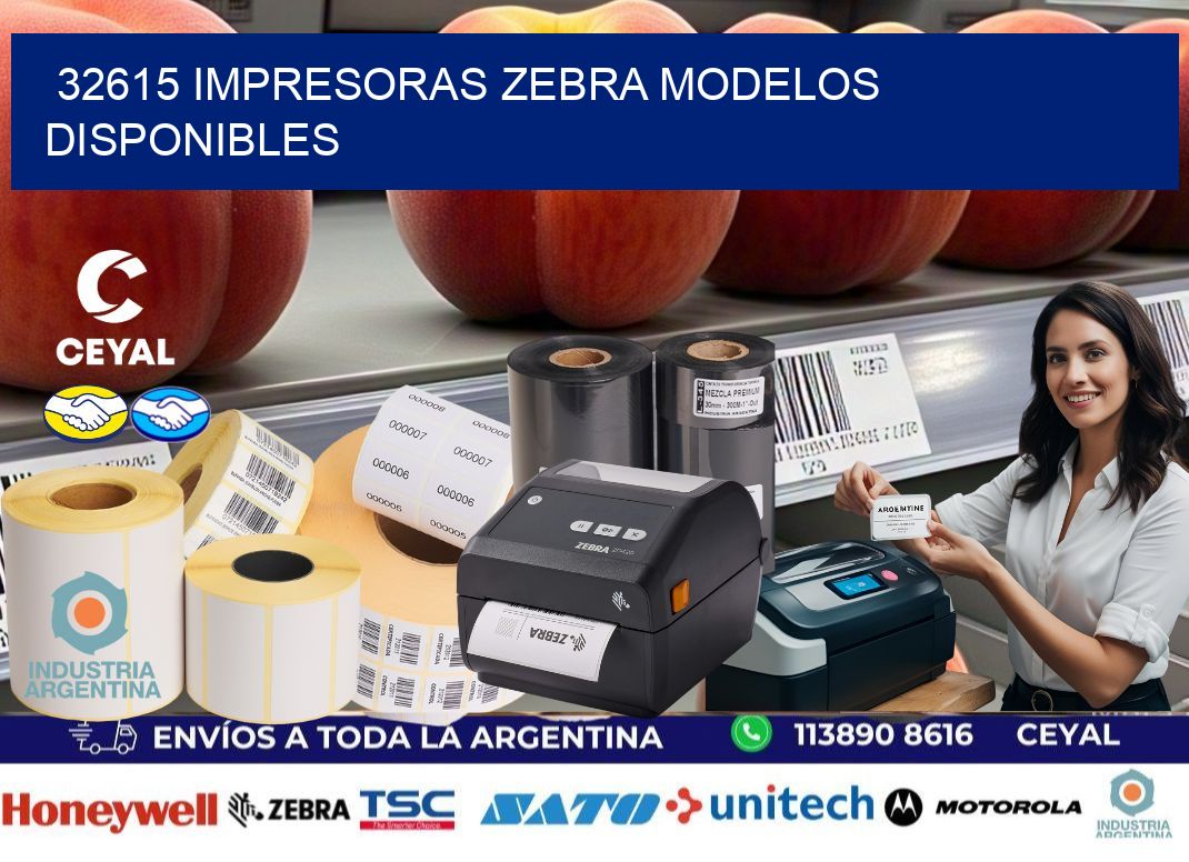 32615 impresoras zebra modelos disponibles