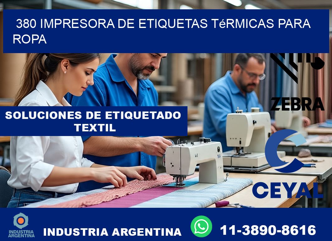 380 impresora de etiquetas térmicas para ropa