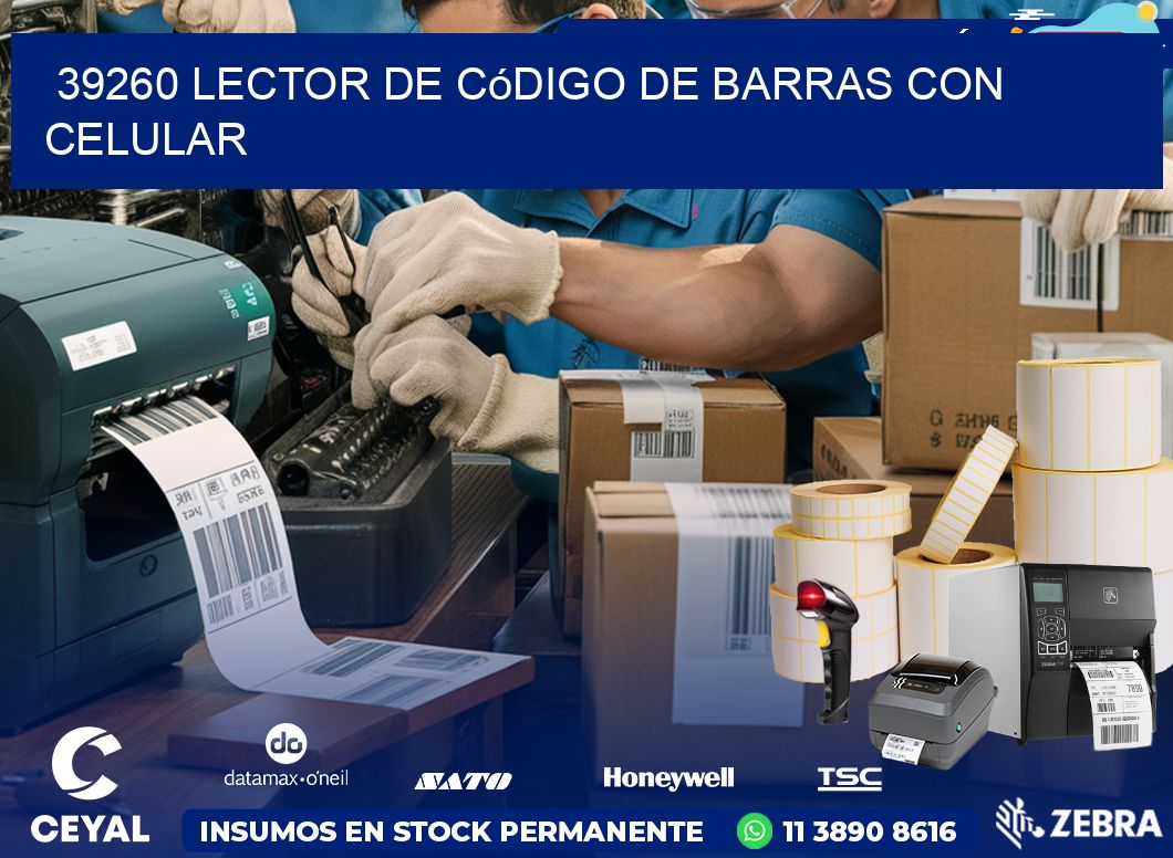 39260 Lector de código de barras con celular