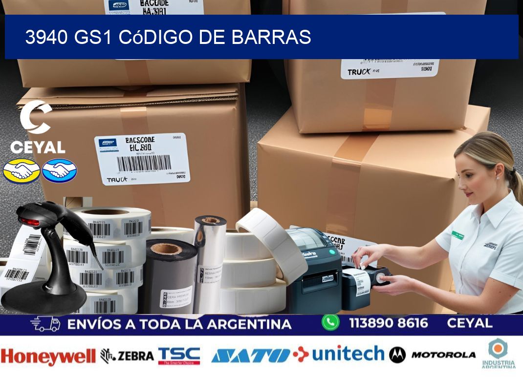 3940 GS1 código de barras