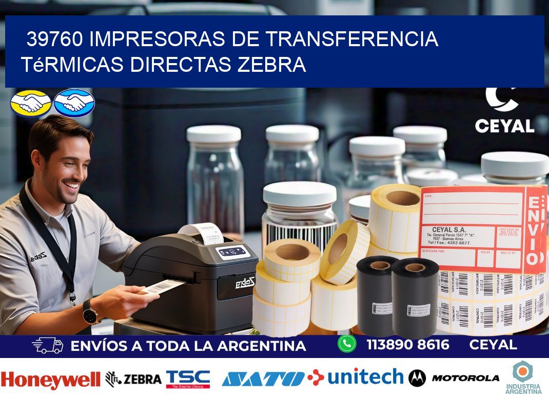 39760 impresoras de Transferencia  térmicas directas zebra