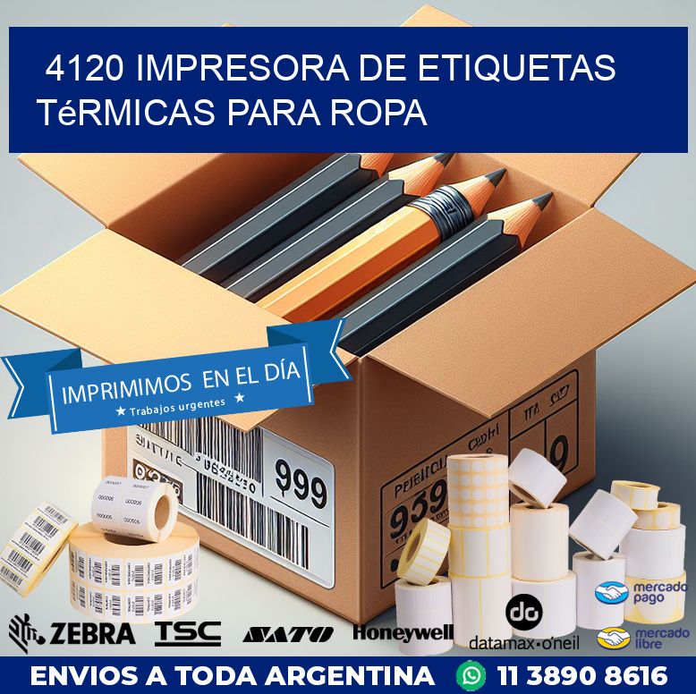 4120 impresora de etiquetas térmicas para ropa
