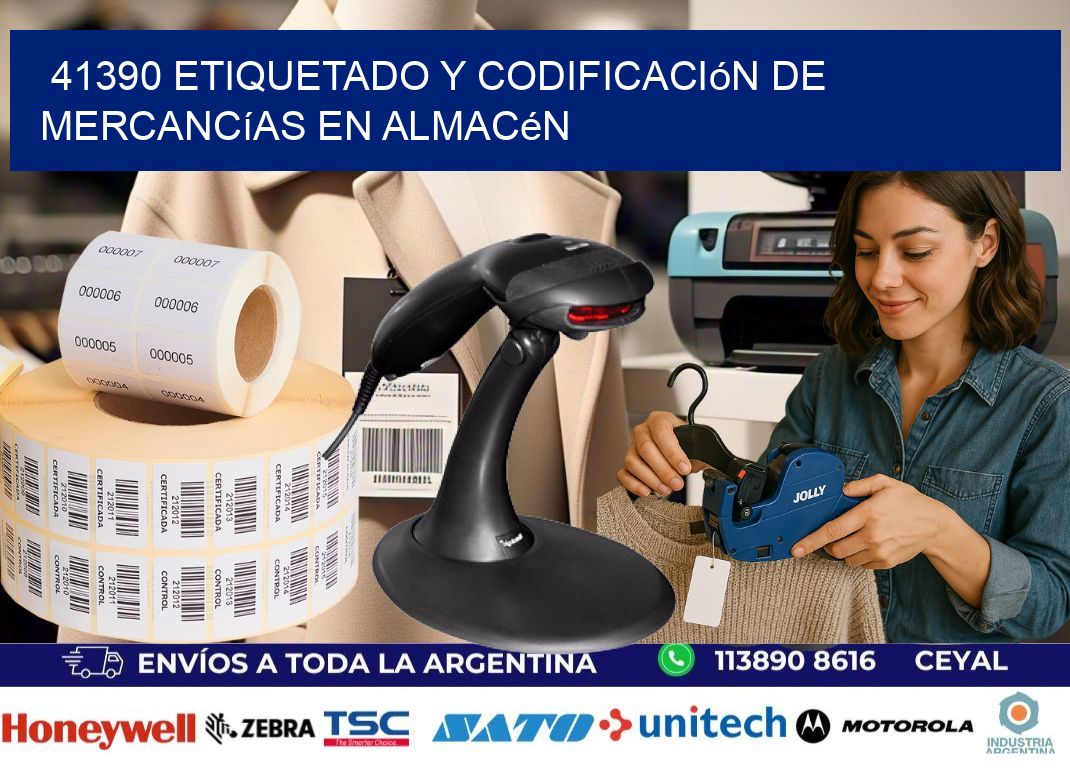 41390 Etiquetado y codificación de mercancías en almacén