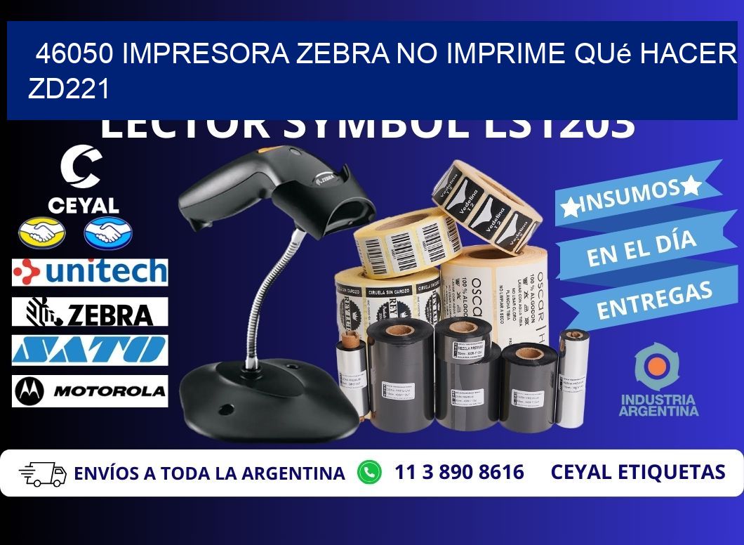 46050 impresora zebra no imprime qué hacer ZD221