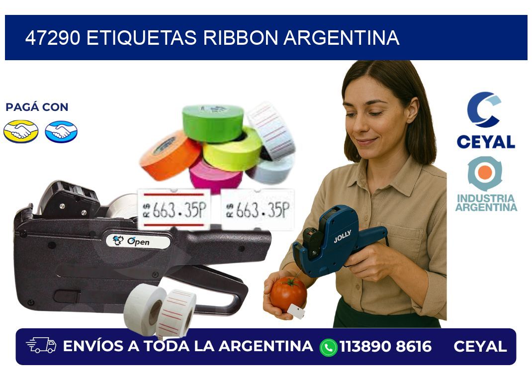 47290 etiquetas ribbon argentina