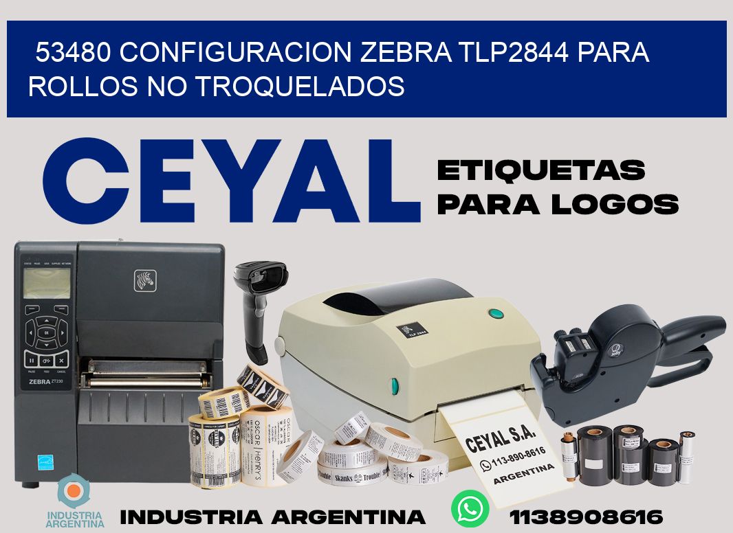 53480 configuracion zebra tlp2844 para rollos no troquelados