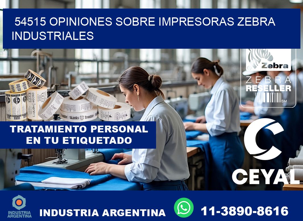 54515 opiniones sobre impresoras zebra industriales