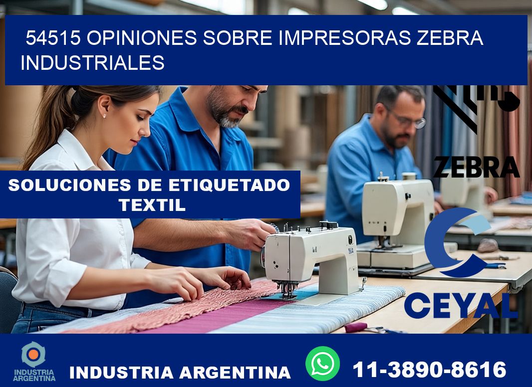 54515 opiniones sobre impresoras zebra industriales
