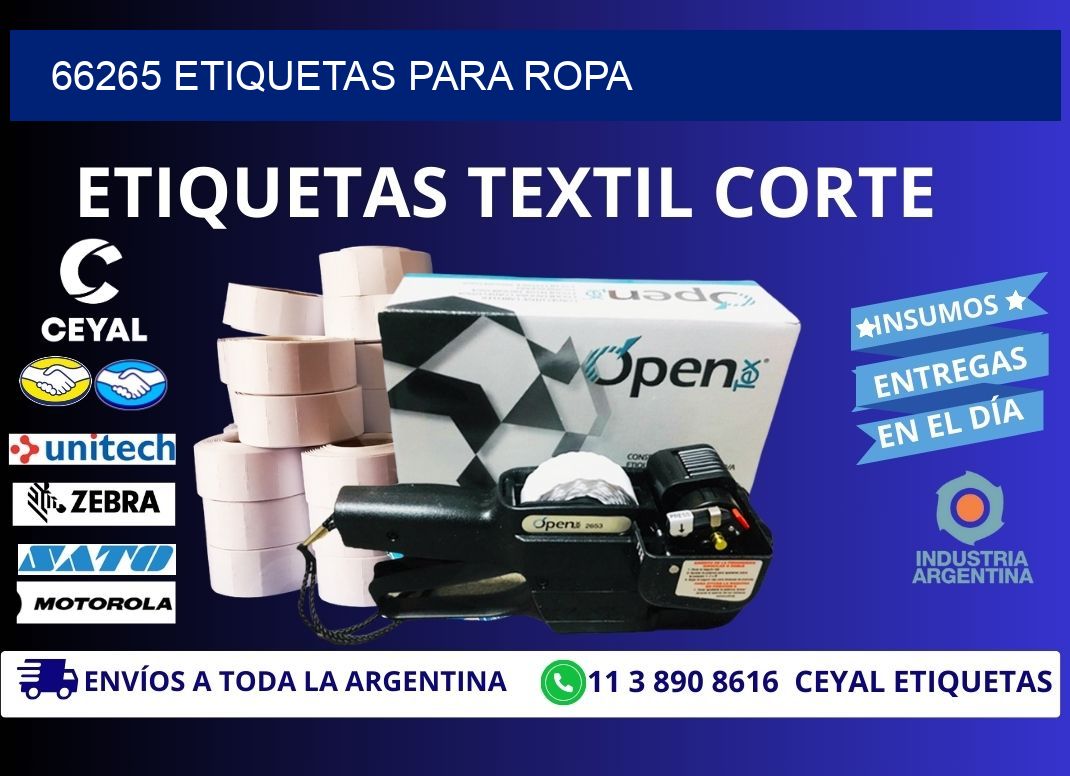 66265 etiquetas para ropa