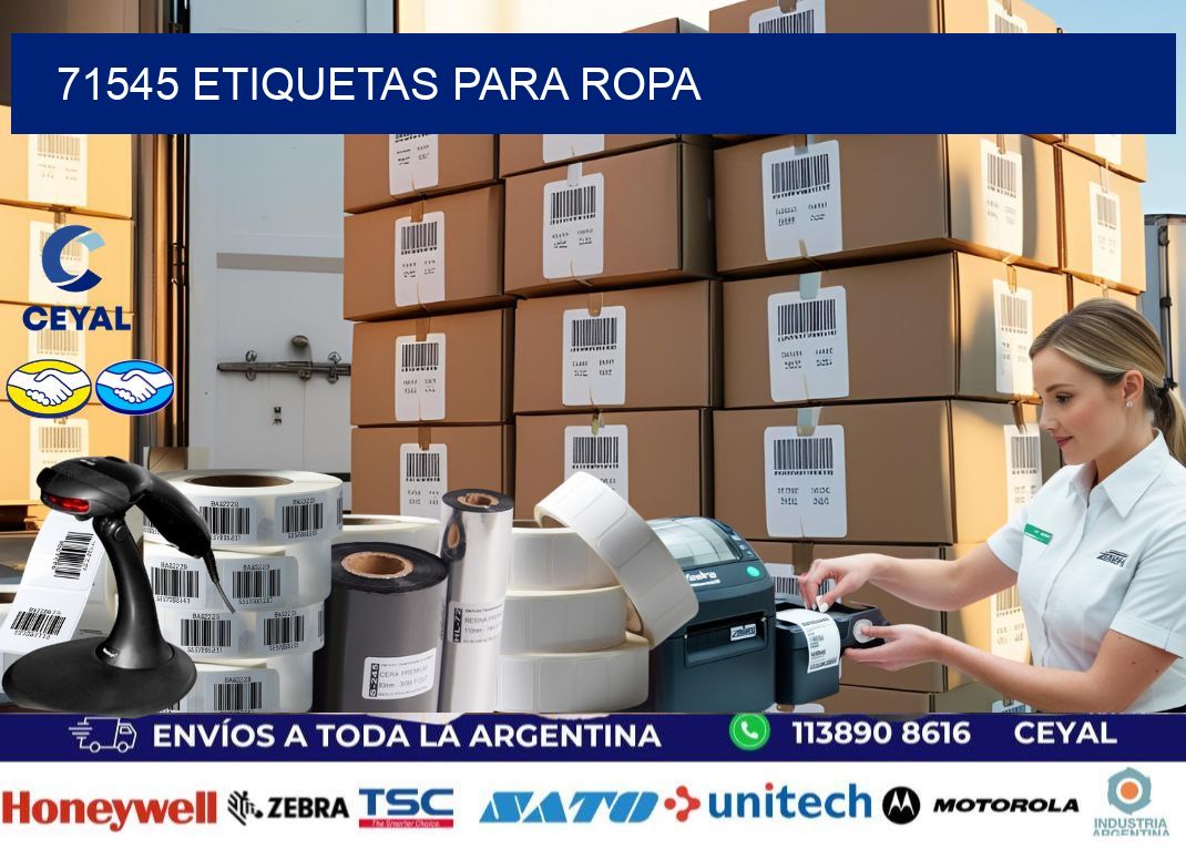 71545 etiquetas para ropa