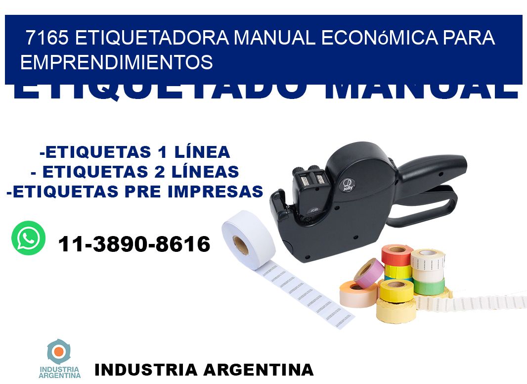 7165 etiquetadora manual económica para emprendimientos
