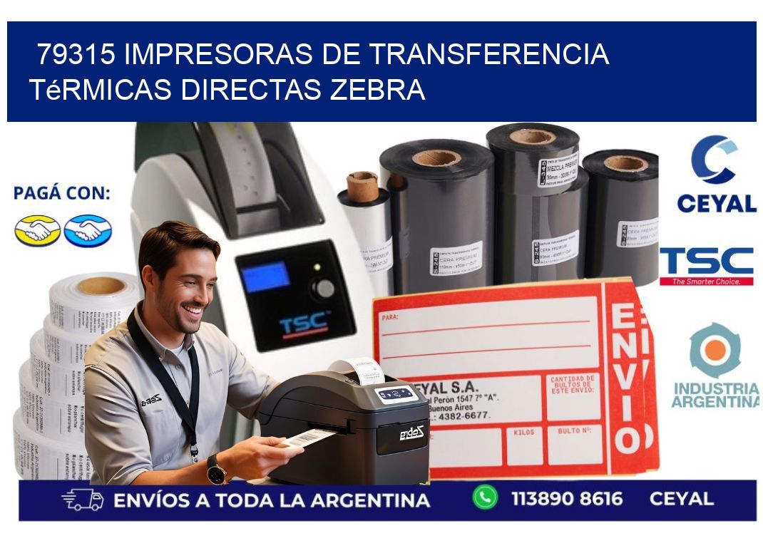 79315 impresoras de Transferencia térmicas directas zebra