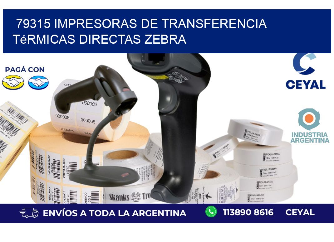 79315 impresoras de Transferencia térmicas directas zebra