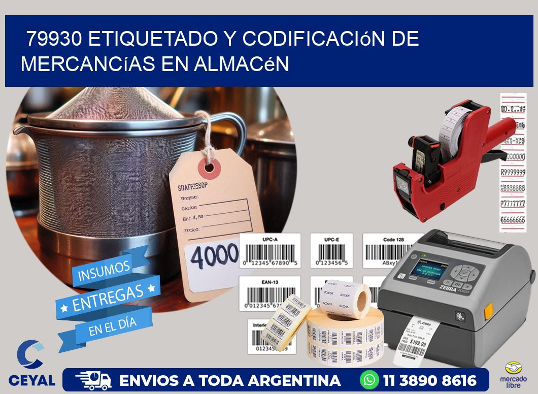 79930 Etiquetado y codificación de mercancías en almacén
