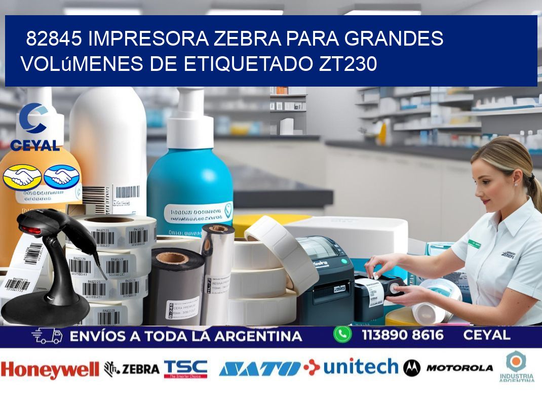82845 impresora Zebra para grandes volúmenes de etiquetado ZT230
