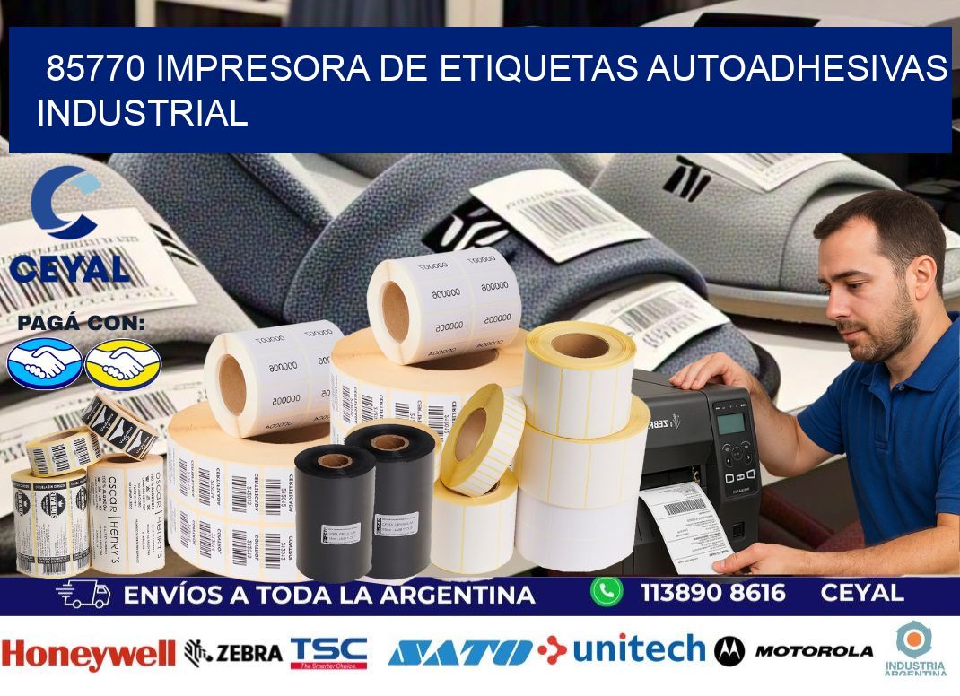 85770 Impresora de etiquetas autoadhesivas industrial