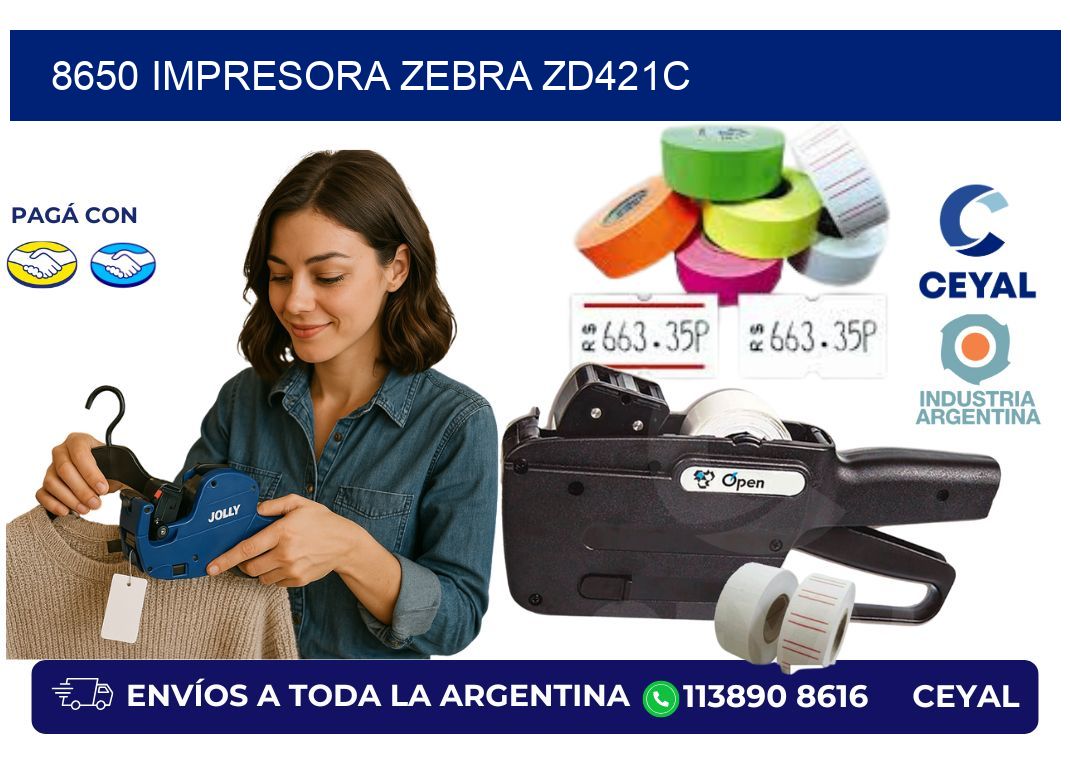 8650 Impresora Zebra zd421c