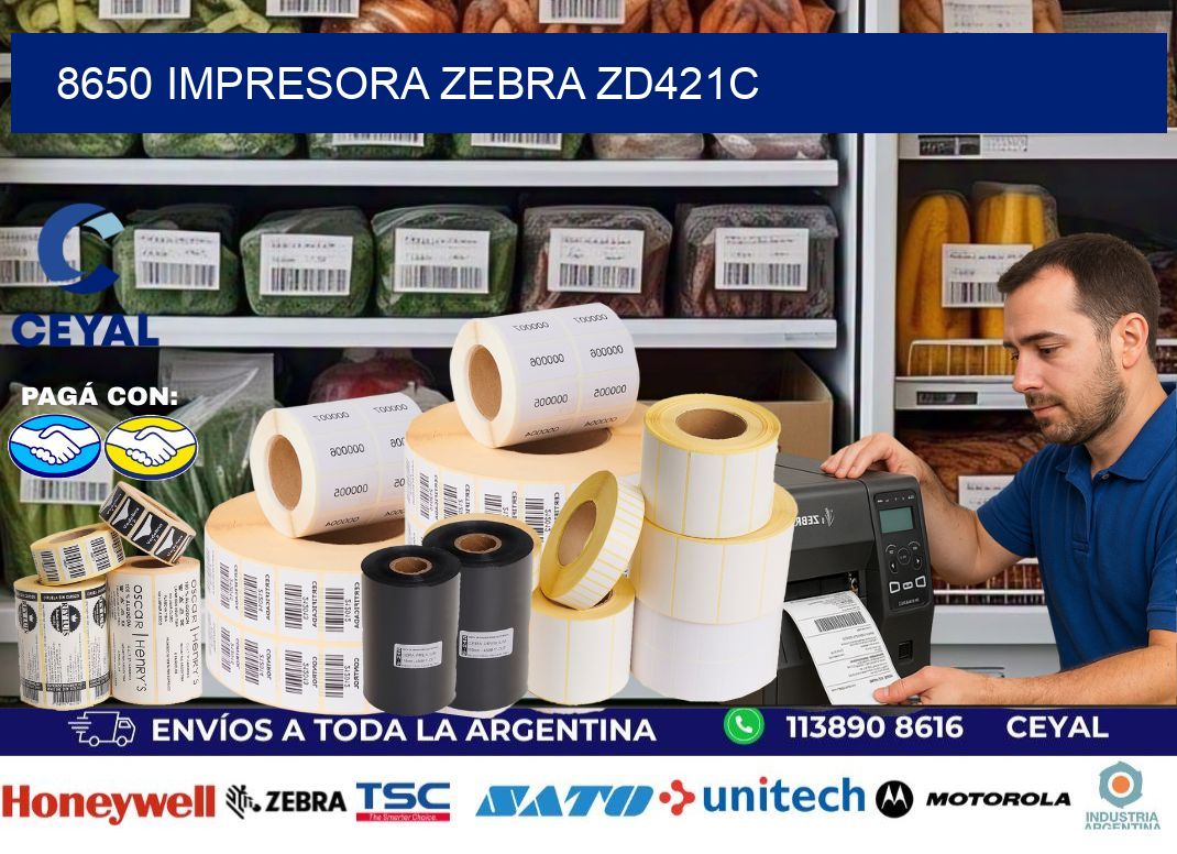8650 Impresora Zebra zd421c