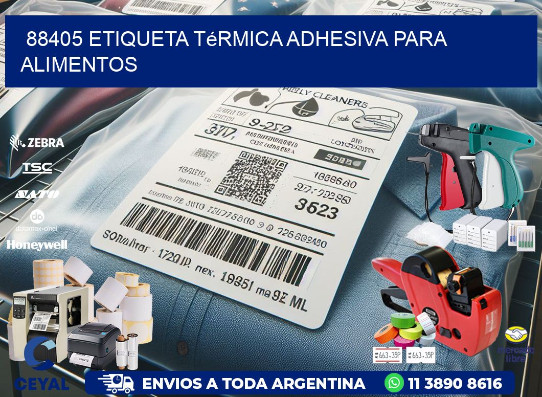 88405 Etiqueta térmica adhesiva para Alimentos