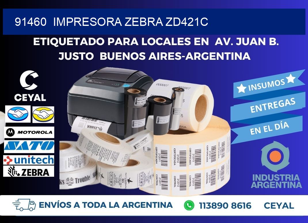91460 Impresora Zebra zd421c