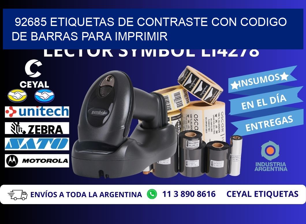 92685 etiquetas de contraste con codigo de barras para imprimir