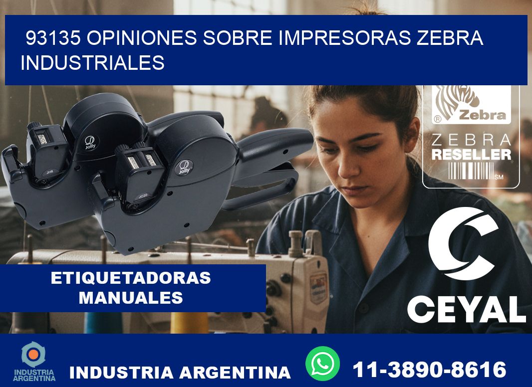 93135 opiniones sobre impresoras zebra industriales