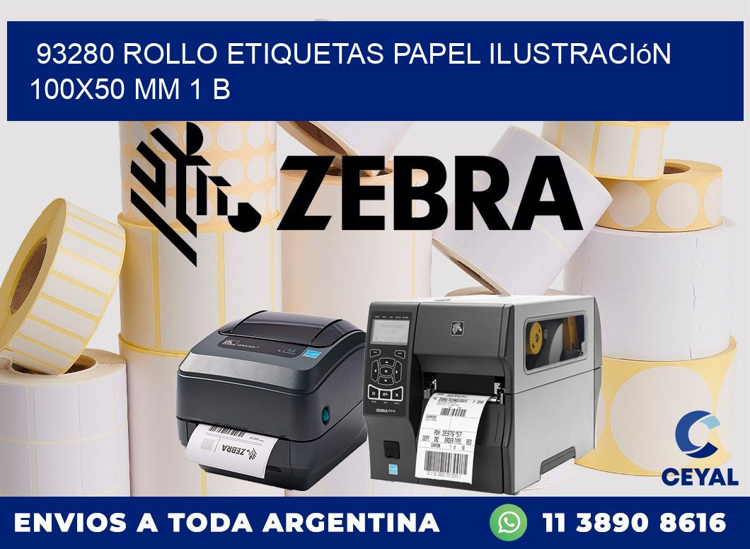 93280 Rollo Etiquetas Papel Ilustración 100×50 Mm 1 B