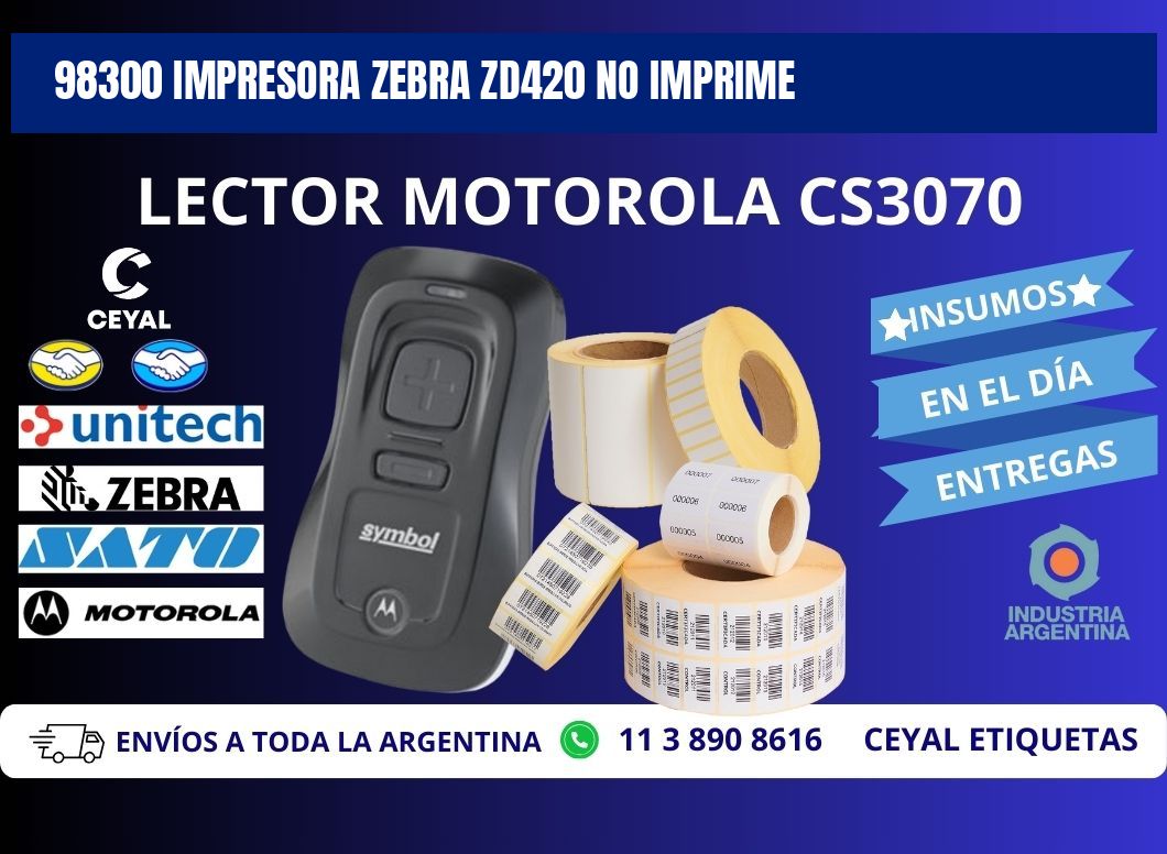 98300 Impresora Zebra ZD420 no imprime