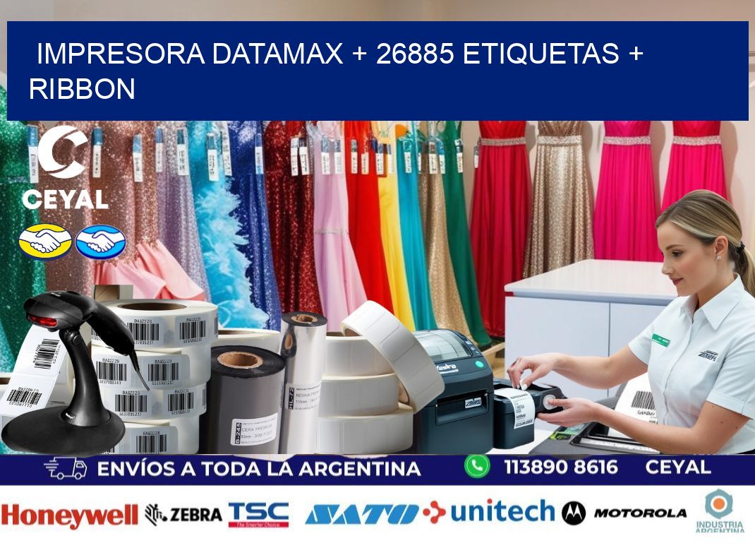 impresora DATAMAX + 26885 etiquetas + ribbon