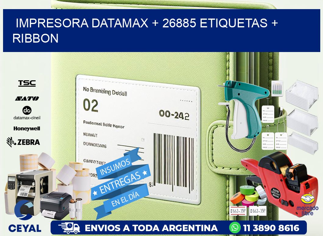 impresora DATAMAX + 26885 etiquetas + ribbon