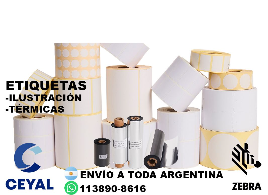 impresora zebra zd221 + 82710 etiquetas + ribbon
