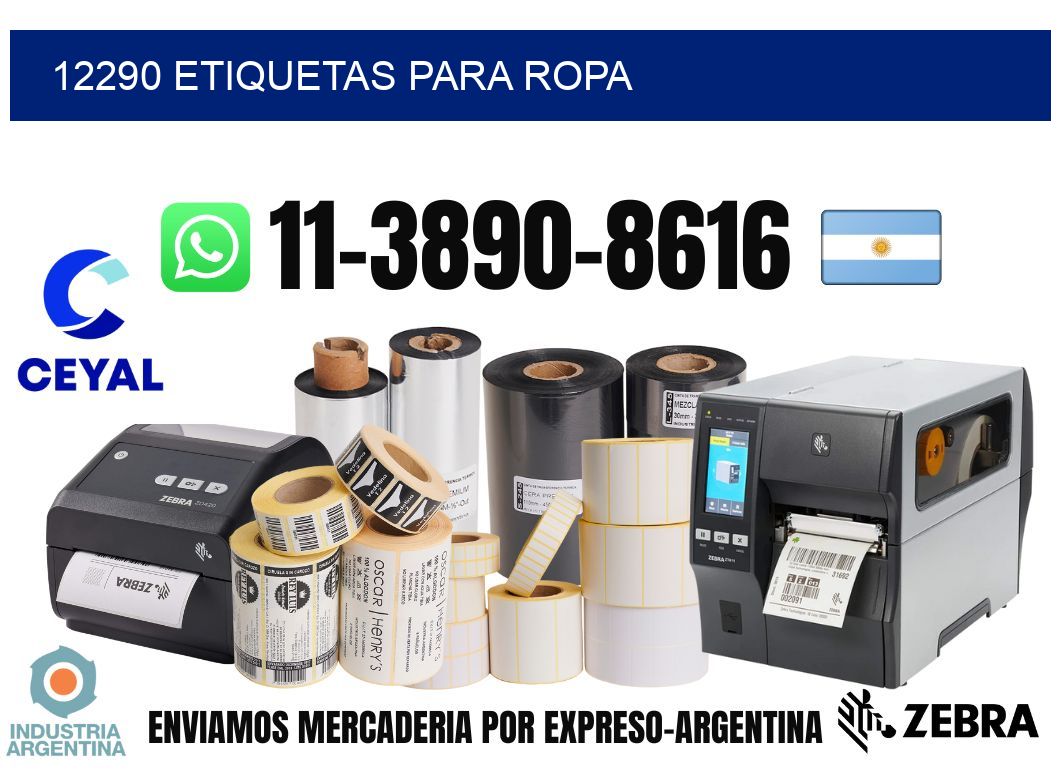 12290 etiquetas para ropa