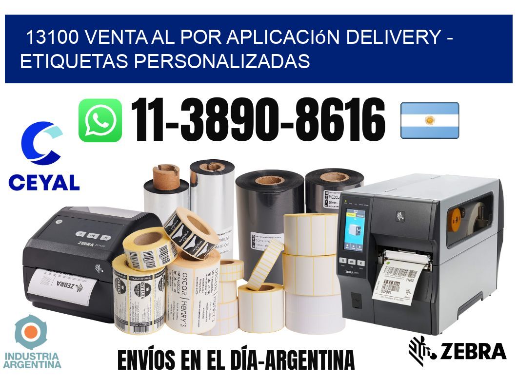 13100 Venta al Por Aplicación delivery - Etiquetas Personalizadas