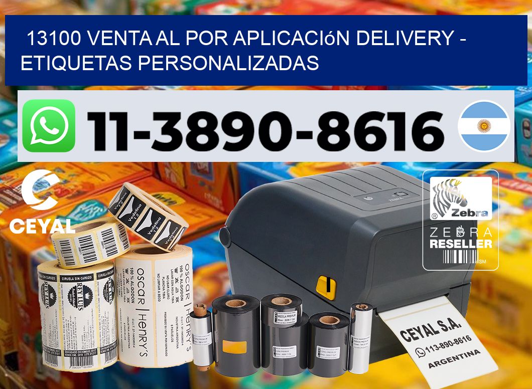 13100 Venta al Por Aplicación delivery – Etiquetas Personalizadas