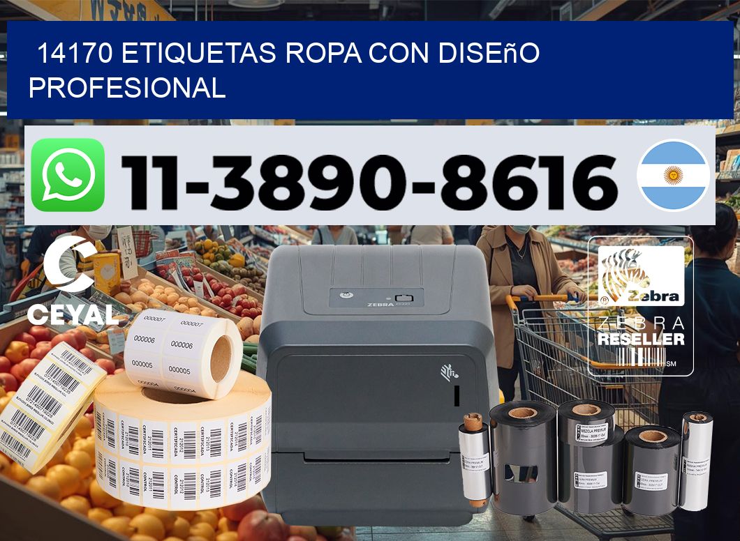 14170 Etiquetas ropa con diseño profesional