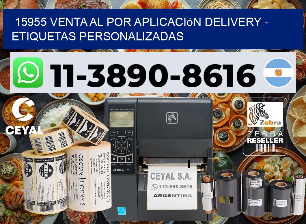 15955 Venta al Por Aplicación delivery – Etiquetas Personalizadas