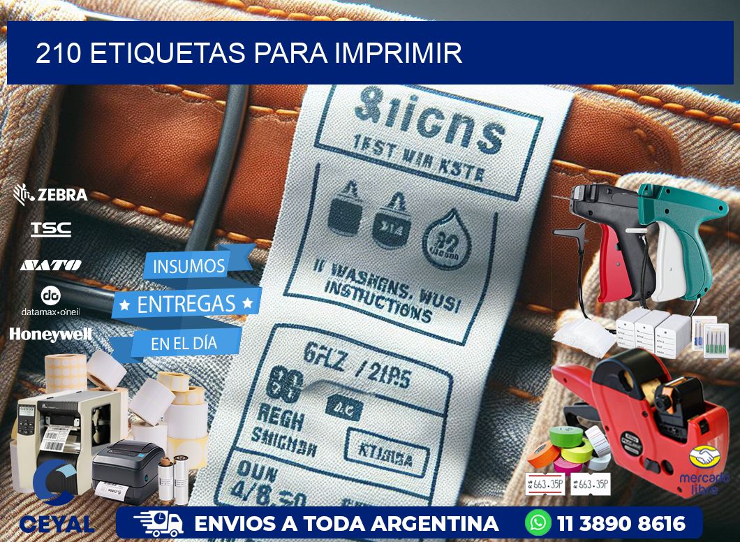 210 etiquetas para imprimir