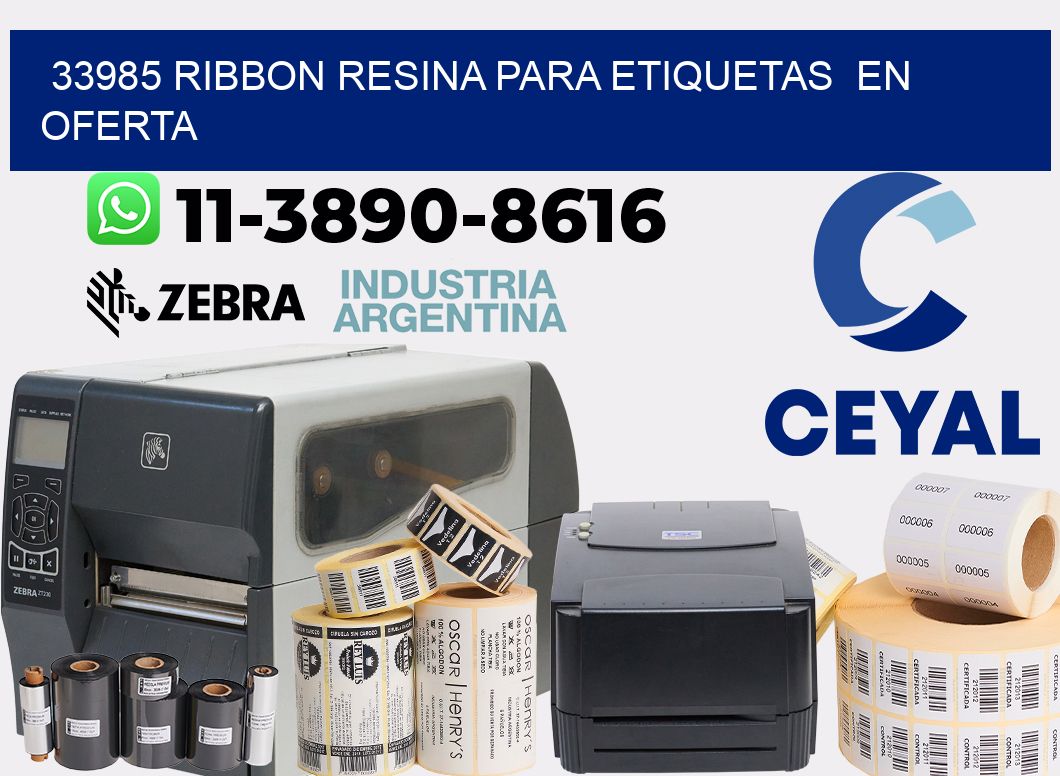 33985 ribbon resina para etiquetas  en oferta
