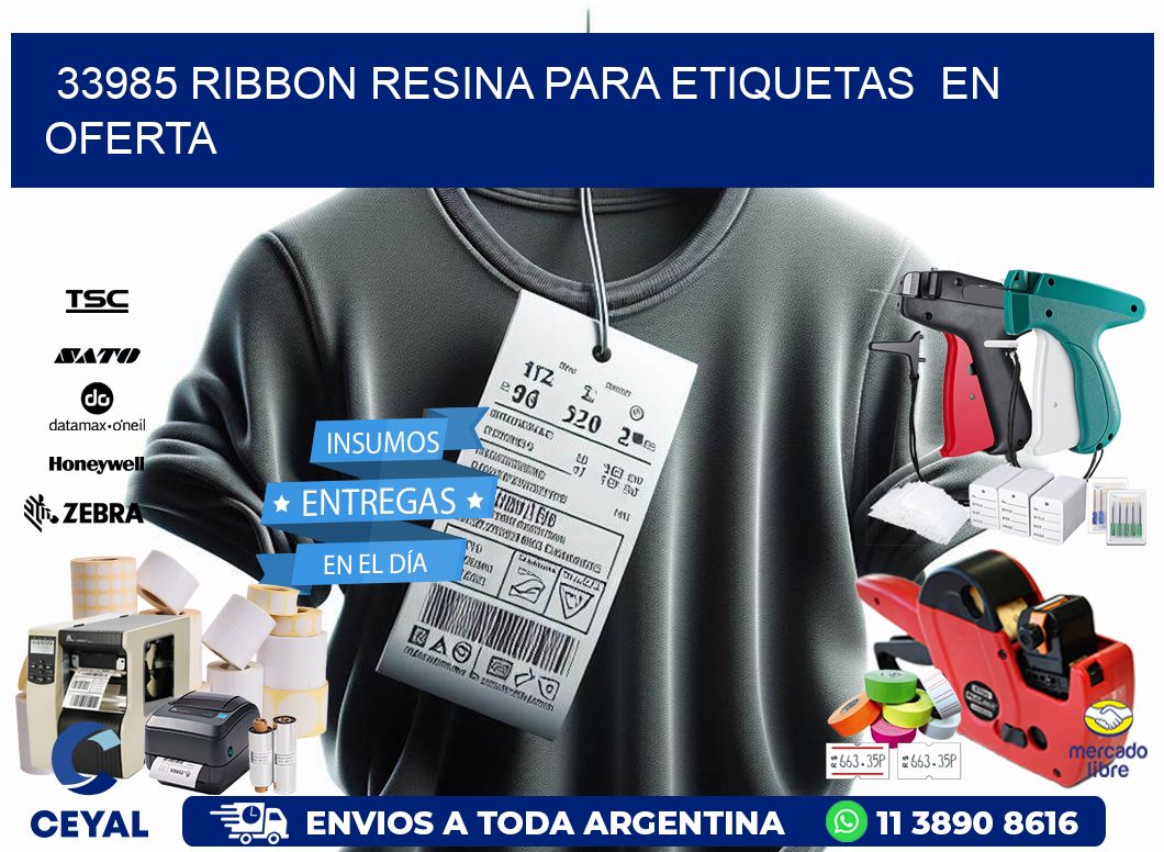 33985 ribbon resina para etiquetas  en oferta