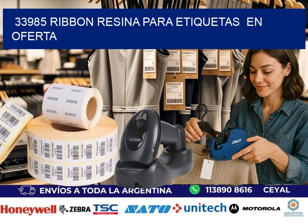 33985 ribbon resina para etiquetas  en oferta
