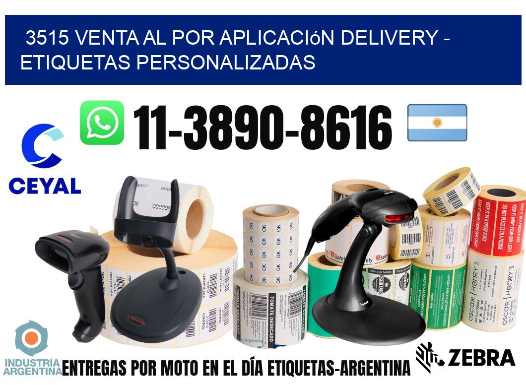 3515 Venta al Por Aplicación delivery - Etiquetas Personalizadas