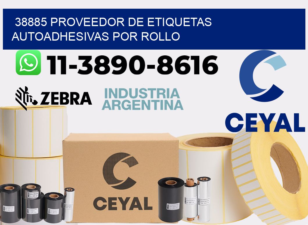 38885 proveedor de etiquetas autoadhesivas por rollo