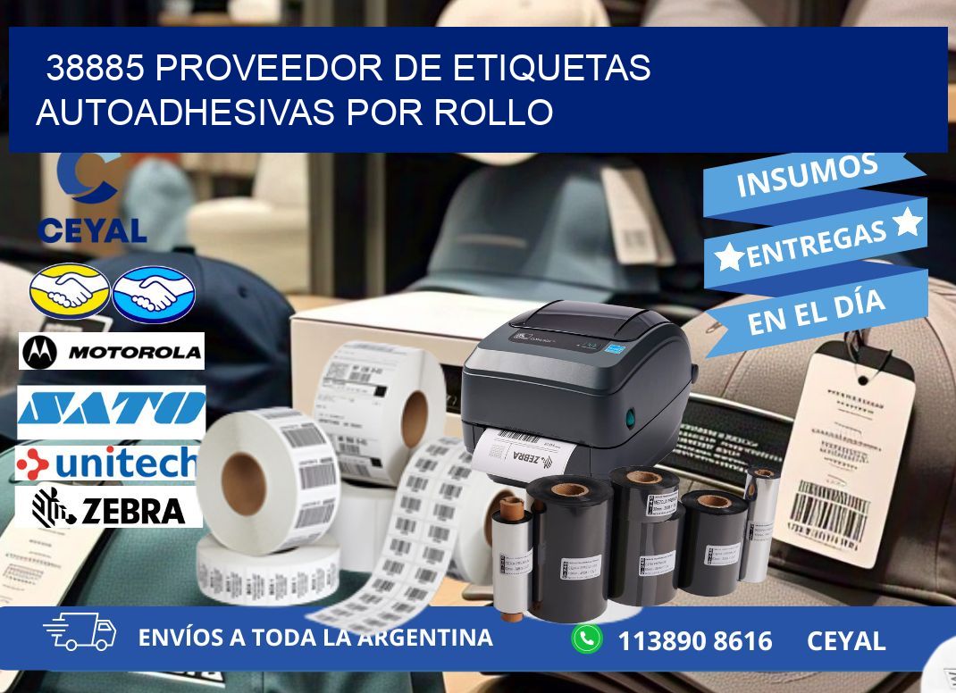 38885 proveedor de etiquetas autoadhesivas por rollo