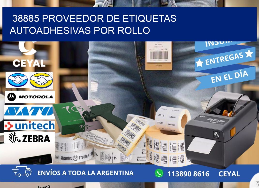 38885 proveedor de etiquetas autoadhesivas por rollo
